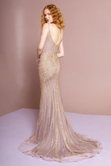 Formal Sweetheart Long Prom Dress All Beaded
