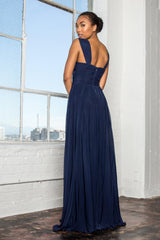 Front Cut-Out Bridesmaid Long Formal Dress