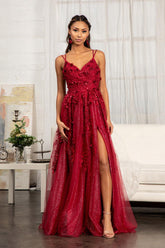 Long Formal A Line Prom Dress