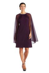 Short Petite Dress Chiffon R&M Richards 2496P