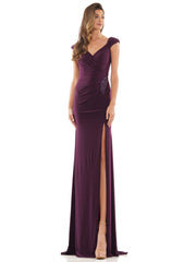 Rina di Montella Long Cap Sleeve Formal Dress 2824