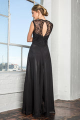 Empire Waist Long Prom Dress Formal