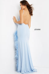 Jovani 08283 Spaghetti Strap Long Formal Gown