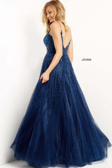Jovani 08408 Spaghetti Strap Long Prom Dress