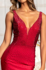 Long Sleeveless Formal Mermaid Fit Prom Dress