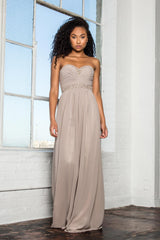 Sweetheart Long Bridesmaid Formal Dress