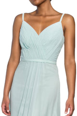 Sweetheart Spaghetti Strap Long Chiffon Dress Formal